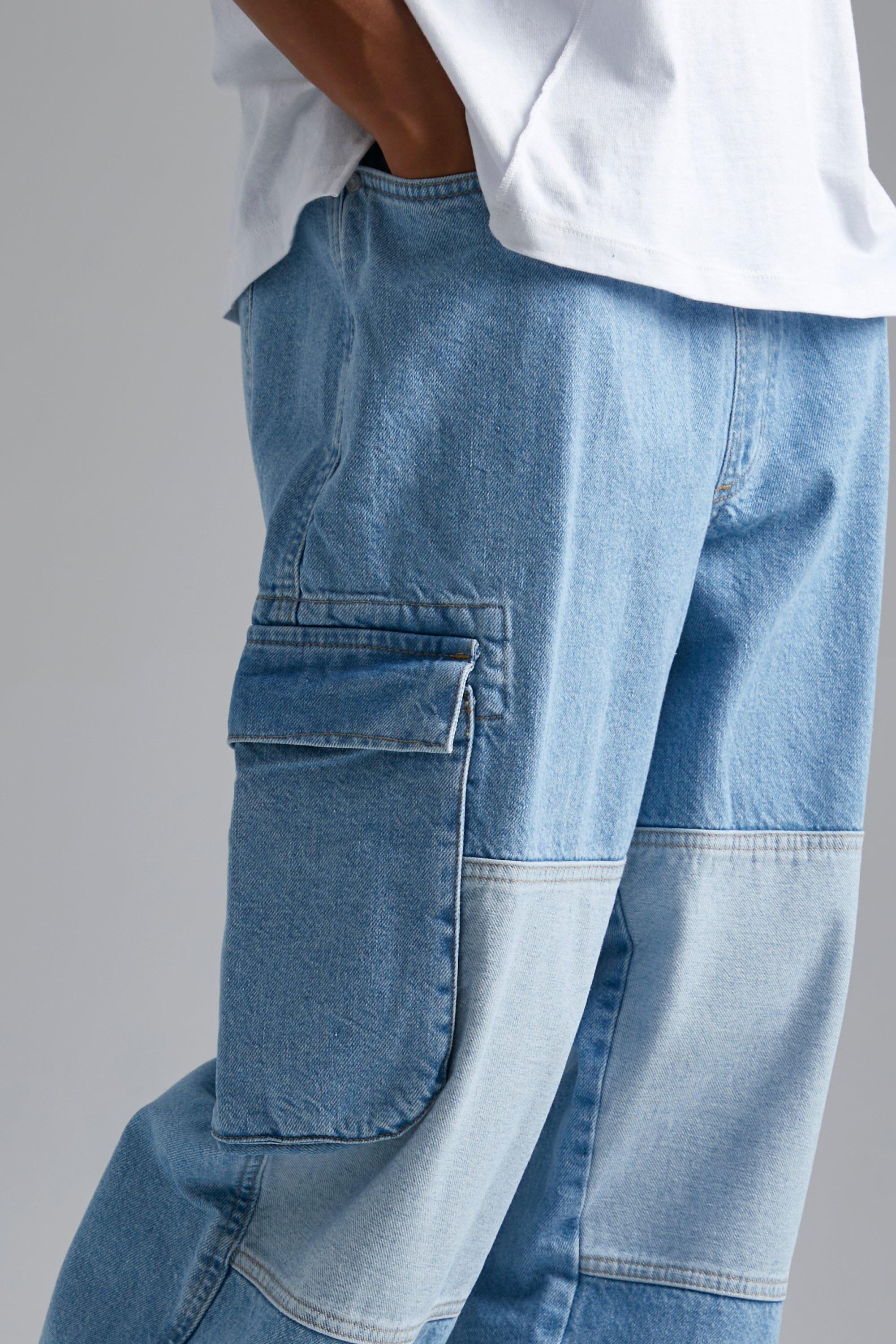 Jeans with buckles down the sale legs